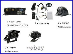 1080P 4CH GPS WIFI AHD 512GB SD Car DVR MDVR Video Recorder Rear View Car Camera