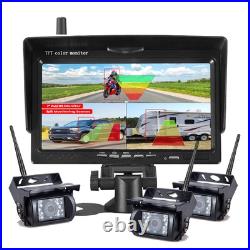 1080P 7 Wireless Backup Camera Monitor BSD AI Detection for Truck Trailer RV