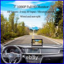 1080P AHD 7 Wired Rear View Backup Camera System with Audio, Parking Line 1080P AHD 7 Wired Rear View Backup Camera System with Audio, Parking Line