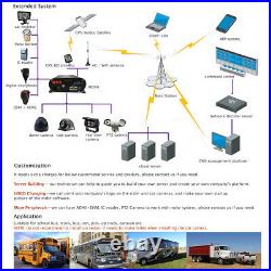 1080P GPS 4G MDVR Car DVR Video Record Rear View CCTV Camera System 7 Monitor