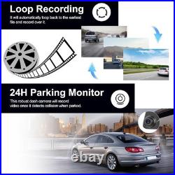 1080P HD Rearview Mirror Dual Dash Cam Car Camera DVR Front Rear Video Recorder 1080P HD Rearview Mirror Dual Dash Cam Car Camera DVR Front Rear Video Recorder