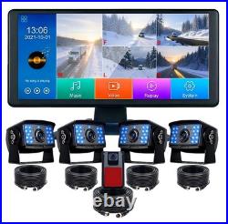 1080P RV Backup Camera 10.36 4K Touchscreen Monitor DVR for Truck Bus Trailer