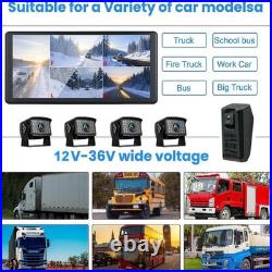1080P RV Backup Camera 10.36 4K Touchscreen Monitor DVR for Truck Bus Trailer