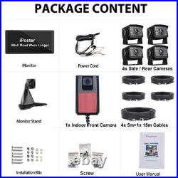 1080P RV Backup Camera 10.36 4K Touchscreen Monitor DVR for Truck Bus Trailer