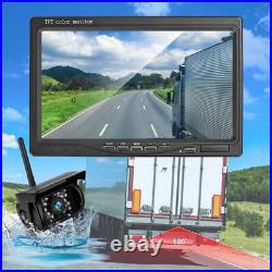 1080P Wireless 7 Monitor 2x IR Night Vision Backup Camera for Truck Caravan RVs