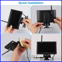 1080P Wireless Dual Rear View Backup Camera with 7 LCD Monitor for Truck Caravan