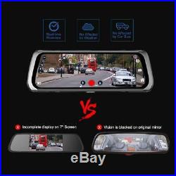 10 1080P HD 4G Andriod Car Rear View Mirror DVR Camera ADAS GPS Video Recorder