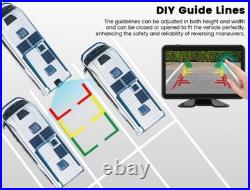 10.1'' 4CHMonitor Touch Screen DVR Backup Rear View Camera 4CH BUS Truck Trailer