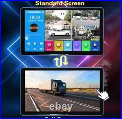 10.1'' 4CHMonitor Touch Screen DVR Backup Rear View Camera 4CH BUS Truck Trailer