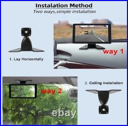 10.1'' 4CHMonitor Touch Screen DVR Backup Rear View Camera 4CH BUS Truck Trailer