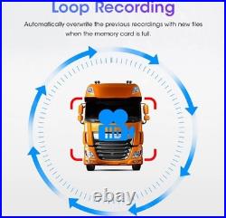 10.1'' 4CHMonitor Touch Screen DVR Backup Rear View Camera 4CH BUS Truck Trailer