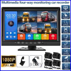10.1 4CH AHD 1080P Vehicle Backup Camera System DVR Reversing Night Vision 10.1 4CH AHD 1080P Vehicle Backup Camera System DVR Reversing Night Vision
