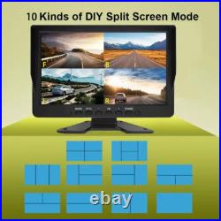 10.1 AHD 1080P Screen Car/RV/Bus/Truck Monitor Rear View Camera Splitscreen CCD