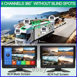 10.1 AHD 1080P Screen Car/RV/Bus/Truck Monitor Rear View Camera Splitscreen CCD