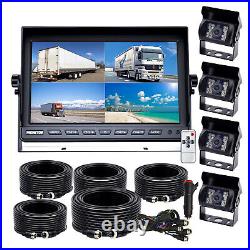 10.1 Monitor CCD Rear View Cameras IR Night Vision Waterproof 12-24V For Truck