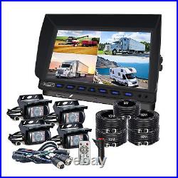 10.1 Monitor CCD Rear View Heavy Duty Camera IR Night Vision Waterproof 12-24V