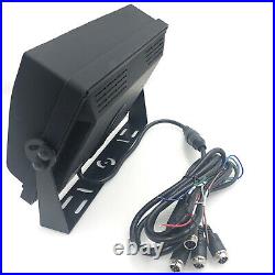 10.1 Monitor CCD Rear View Heavy Duty Camera IR Night Vision Waterproof 12-24V