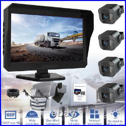 10.1 QUAD MONITOR DVR DASH CAM + 4 x SIDE REAR VIEW CAMERA FOR CAR TRUCK RV VAN 10.1 QUAD MONITOR DVR DASH CAM + 4 x SIDE REAR VIEW CAMERA FOR CAR TRUCK RV VAN