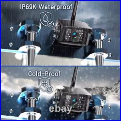 10.1 Quad DVR Digital Wireless Monitor 4x Backup Side RearView Camera for Truck
