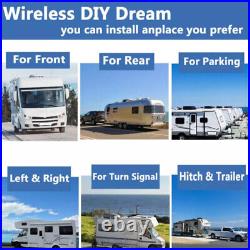 10.1 Quad DVR Digital Wireless Monitor 4x Backup Side RearView Camera for Truck