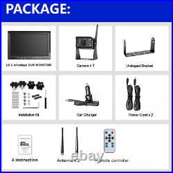 10.1 Quad DVR Monitor Digital Wireless 1080P Cam Rear View Camera for Car Truck