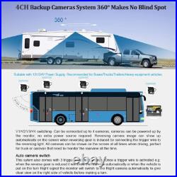 10.1 Quad Monitor 4 CCD Rear View Backup Camera System For Trailer Truck RV Bus 10.1 Quad Monitor 4 CCD Rear View Backup Camera System For Trailer Truck RV Bus