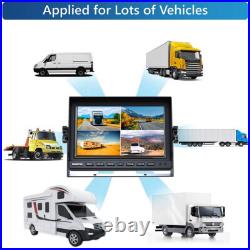 10.1 Quad Monitor 4 CCD Rear View Backup Camera System For Trailer Truck RV Bus 10.1 Quad Monitor 4 CCD Rear View Backup Camera System For Trailer Truck RV Bus