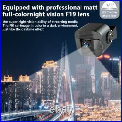 10.1 Quad Monitor DVR 4 Dash Cam Rear View Backup Camera for Truck Semi Trailer