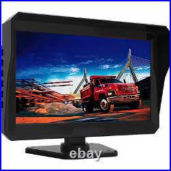 10.1 Quad Monitor DVR 4 Side Rear View Reversing Camera RV Truck Trailer BUS