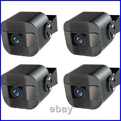 10.1 Quad Monitor DVR 4 Side Rear View Reversing Camera RV Truck Trailer BUS