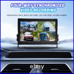 10.1'' Quad Monitor DVR Dash Cam Record Backup Camera for Truck Semi Trailer Bus 10.1'' Quad Monitor DVR Dash Cam Record Backup Camera for Truck Semi Trailer Bus