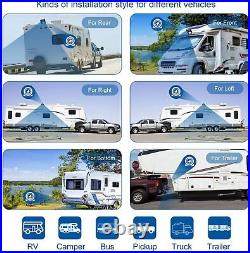 10.1 Quad Monitor DVR Max 256GB 4x 4PIN 1080P AHD IR Rear View Camera For Truck