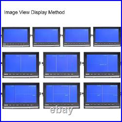 10.1 Quad Monitor Split Screen 4PIN CCD Reversing Camera 12V 24V for Truck RV