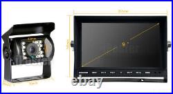 10.1 Quad Monitor Splitscreen 4x 4 PIN CCD Color Rear View Camera 4x 10m Truck