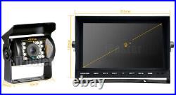 10.1 Quad Split Monitor +4X CCD Rear View Backup Camera System For Bus Truck RV