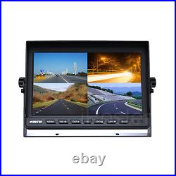 10.1 Quad Split Monitor Screen 4PIN 4X CCD Rear View Backup Camera for Truck RV 10.1 Quad Split Monitor Screen 4PIN 4X CCD Rear View Backup Camera for Truck RV