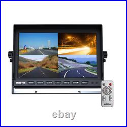 10.1 Quad Split Monitor Screen 4PIN 4X CCD Rear View Backup Camera for Truck RV 10.1 Quad Split Monitor Screen 4PIN 4X CCD Rear View Backup Camera for Truck RV