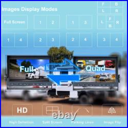 10.1 Wireless Monitor DVR 3x Solar Magnet Standby Rear View Camera For Truck RV