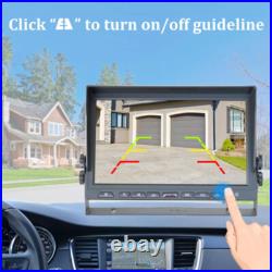 10.1 Wireless Monitor DVR 4x Solar Magnet Standby Rear View Camera For RV Truck
