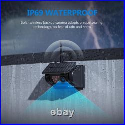 10.1 Wireless Monitor DVR 4x Solar Magnet Standby Rear View Camera For RV Truck
