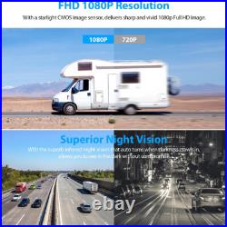 10.1 Wireless Monitor DVR 4x Solar Magnet Standby Rear View Camera For RV Truck
