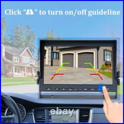 10.1 Wireless Monitor DVR Solar Magnet Standby Rear View Camera For Truck RV