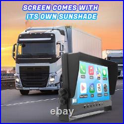 10.1 in Quad Monitor DVR 4 Backup Camera Side Rear View For Truck Trailer RV Bus