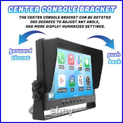 10.1 in Quad Monitor DVR 4 Backup Camera Side Rear View For Truck Trailer RV Bus