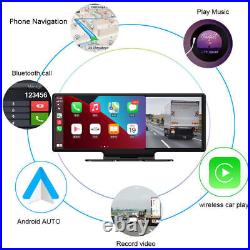 10.26 4K Touch Screen Dual Dash Cam Car Wireless Apple CarPlay Android Radio