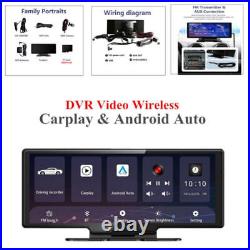 10.26 4K Touch Screen Dual Dash Cam Car Wireless Apple CarPlay Android Radio