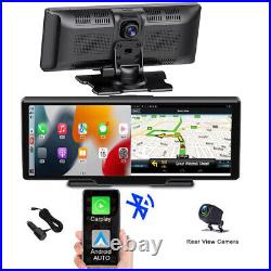 10.26'' Carplay Android Auto Touch Screen Car Rear View Camera FM WIFI GPS DVR