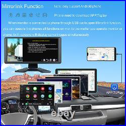 10.36 4k Monitor 1080P Backup Camera Front for Truck Rear Side 360 View Reverse