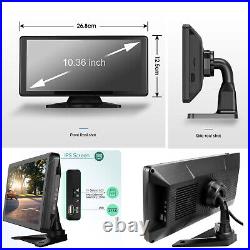 10.36 4k Monitor 1080P Backup Camera Front for Truck Rear Side 360 View Reverse