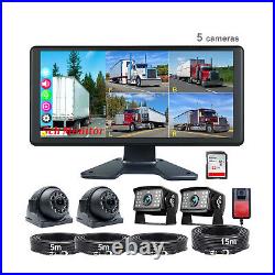 10.36 5ch Monitor 1080P Backup Camera IR AHD Night Vision For Truck 360 View